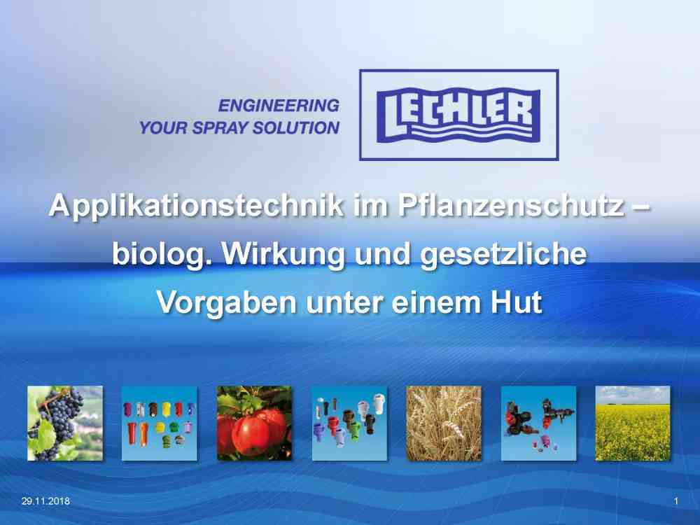 Read more about the article Applikationstechnik im Pflanzenschutz