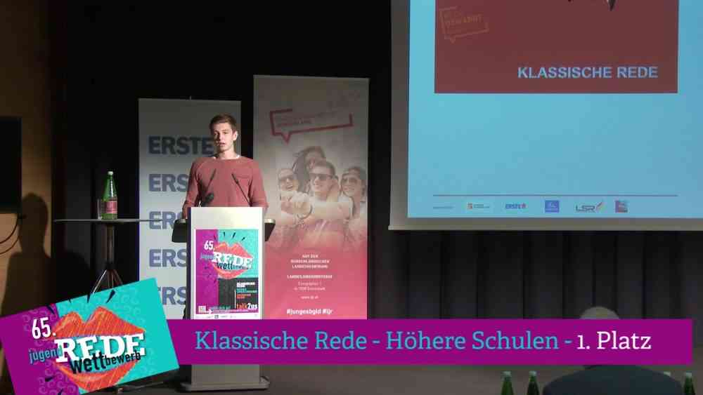 Read more about the article 1. Platz Klassische Rede Höhere Schulen
