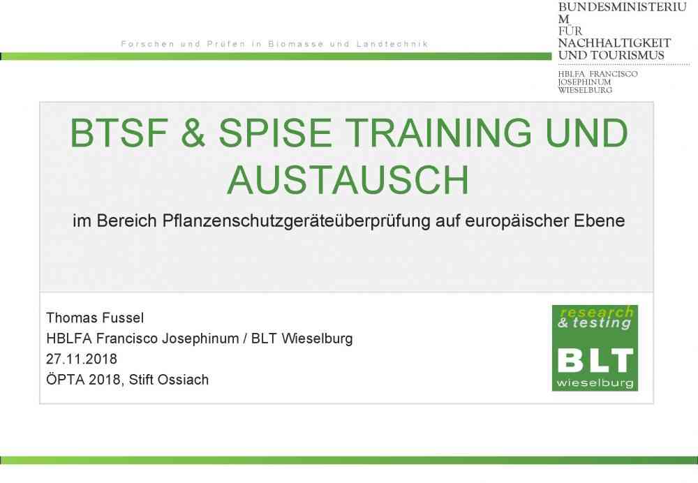 Read more about the article BTSF & Spise Training und Austausch