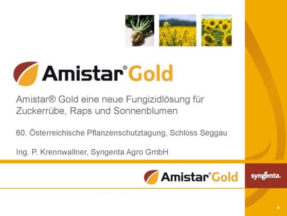 Amistar® Gold eine neue Fungizidlösungfür Zuckerrübe, Raps und Sonnenblumen