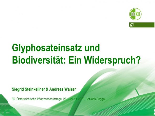 Glyphosateinsatz und Biodiversität