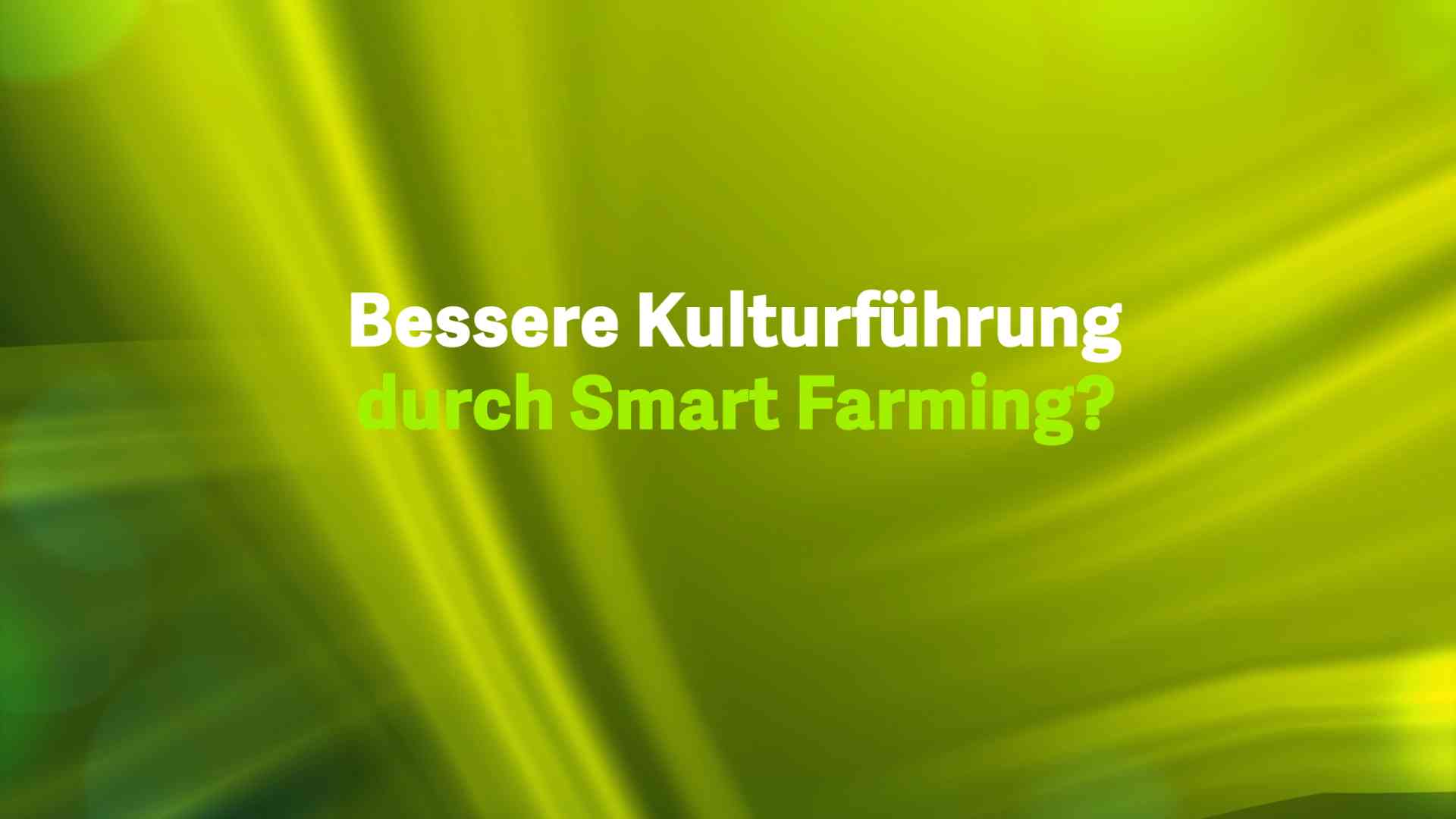 Read more about the article Bessere Kulturführung durch Smart Farming?