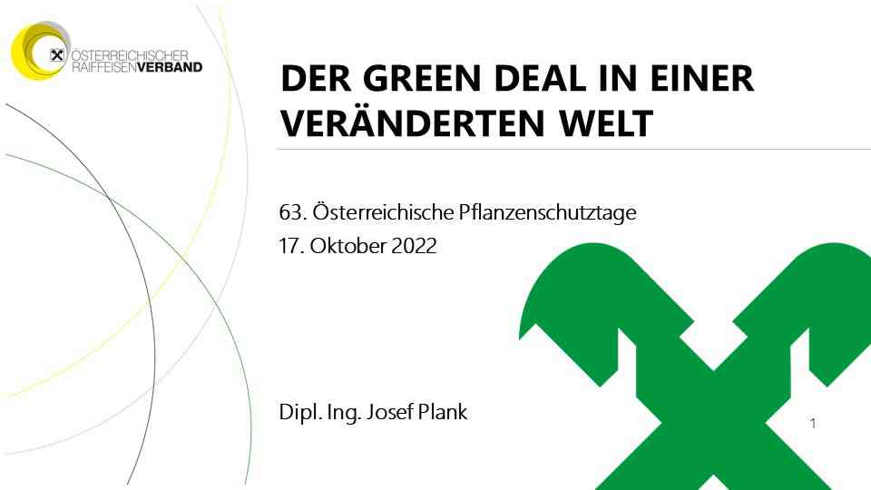 Read more about the article Der Green Deal in einer veränderten Welt