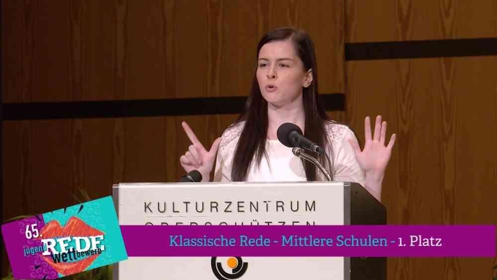 Mehr über den Artikel erfahren Klassische Rede – Mittlere Schulen 2018