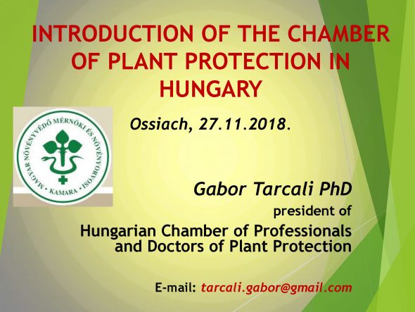 Introducion of the Chamber Of Plant Protection