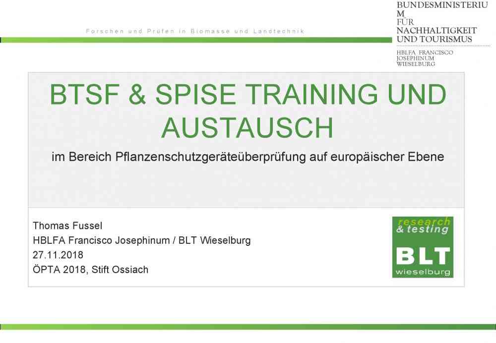 Mehr über den Artikel erfahren BTSF & Spise Training und Austausch