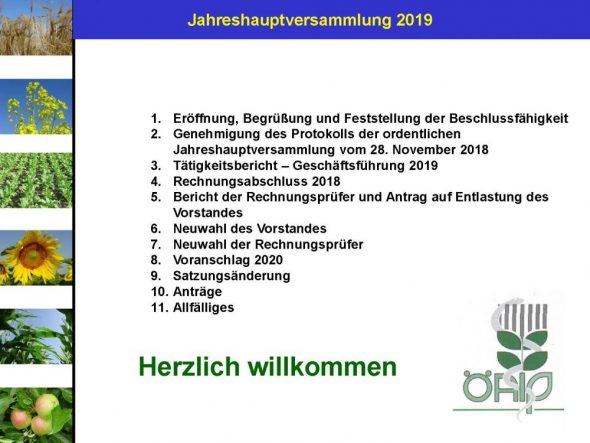 Jahreshauptversammlung 2019