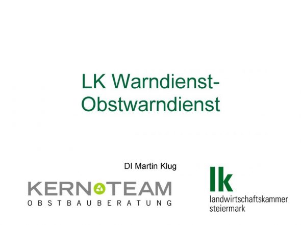 Warndienst – Obstwarndienst