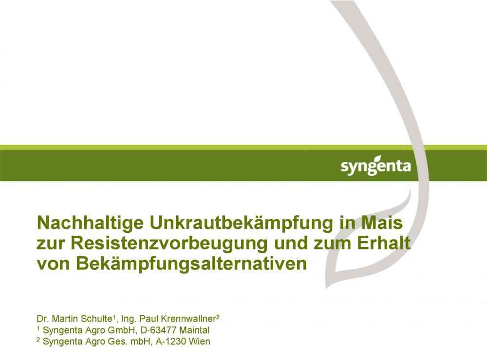 Read more about the article Nachhaltige Unkrautbekämpfung in Mais zur Resistenzvorbeugung und zum Erhalt von Bekämpfungsalternativen