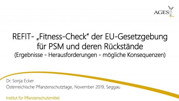 REFIT-„Fitness-Check“ der EU-Gesetzgebung für PSM und deren Rückstände