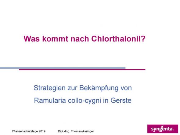 Was kommt nach Chlorthalonil?