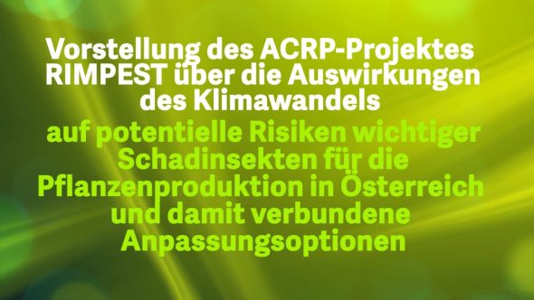 Vorstellung des ACRP Projektes RIMPEST