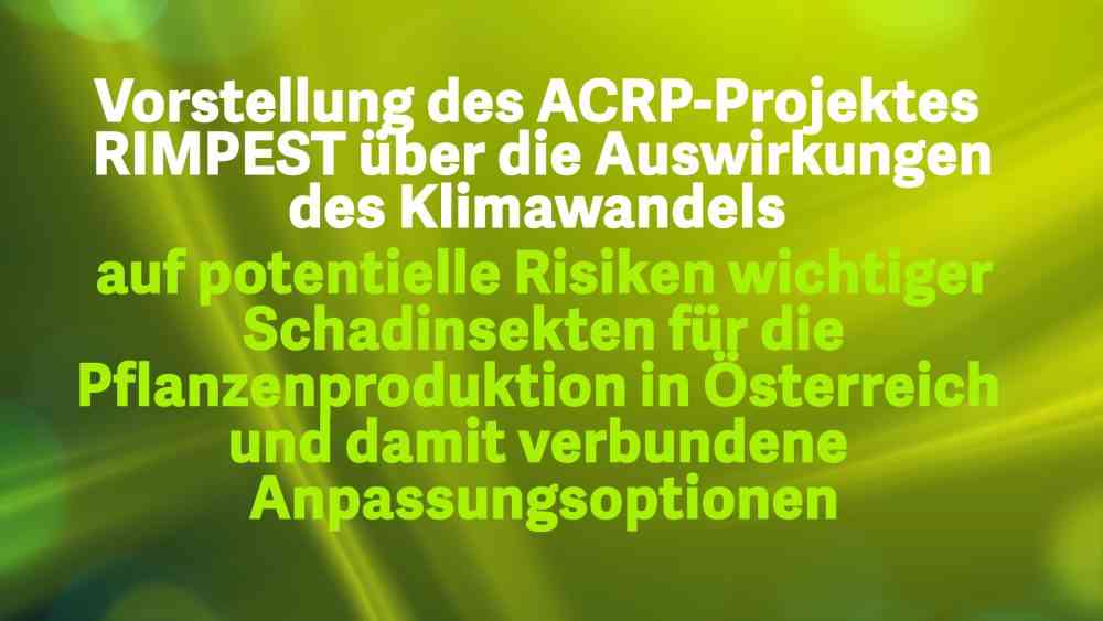 Read more about the article Vorstellung des ACRP Projektes RIMPEST