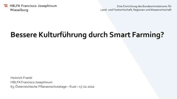 Bessere Kulturführung durch Smart Farming