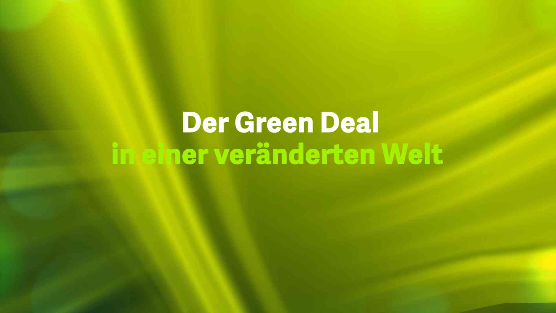 Read more about the article Der Green Deal in einer veränderten Welt