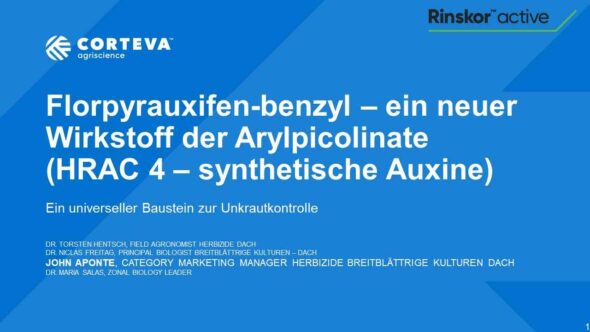 Florpyrauxifen-benzyl – ein neuer Wirkstoff der Arylpicolinate