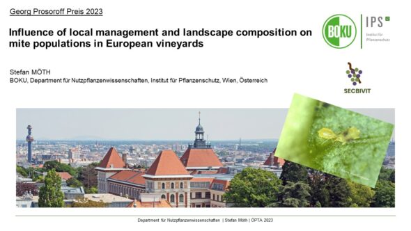 Influence of local management and landscape composition on mite populations in European vineyards