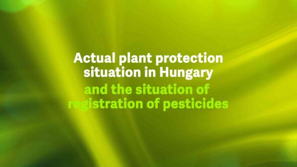 Actual plant protection situation in Hungary and the situation of registration of pesticides