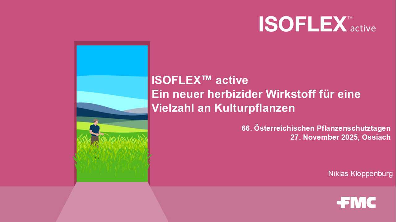 Mehr über den Artikel erfahren ISOFLEX active – Ein neuer herbizider Wirkstoff für eine Vielzahl an Kulturpflanzen